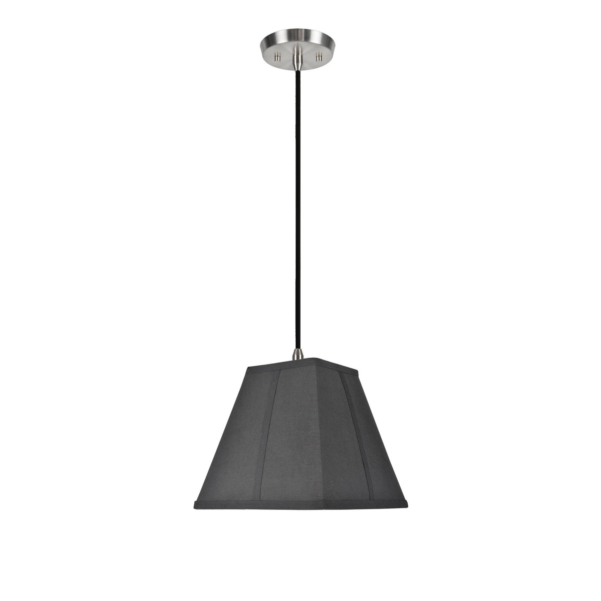 # 76500 One-Light Hanging Pendant Ceiling Light with Transitional Squa ...