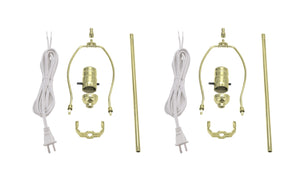 # 21024-2, Make-A-Lamp Kit in Brass, 2 Pack