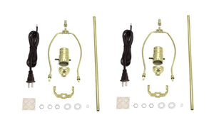 # 21026-2, Make-A-Lamp Kit in Brass, 2 Pack