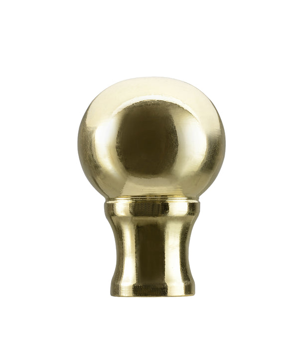 # 24018-11, 1 Pack Steel Lamp Finial in Brass Plated Finish, 1 3/8