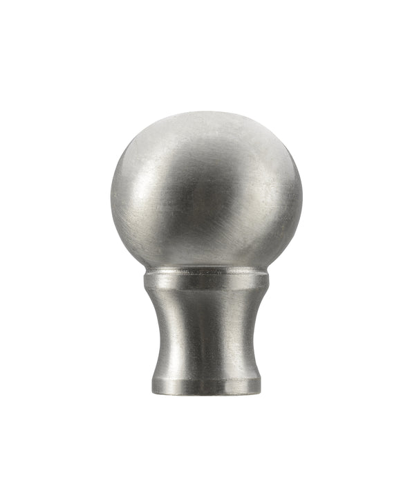 # 24018-21, 1 Pack Steel Lamp Finial in Brushed Nickel Finish, 1 3/8