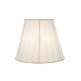 # 33112-X Small Pleated Empire Shape Chandelier Clip-On Lamp Shade Set of 2, 5, 6,and 9, Transitional Design in White, 5" bottom width (3" x 5" x 4 1/4")