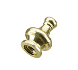 # 24020-02, 2 Pack Lamp Knobs in Brass Plated Finish, 1 1/4" Tall