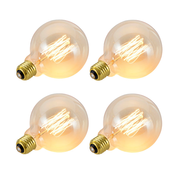 10004-04 G125 Vintage Edison Filament Light Bulb, 60 Watt Medium