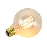 # 10004-04 G125 Vintage Edison Filament Light Bulb, 60 Watt Medium (E26) Base, Clear, 4 Pack