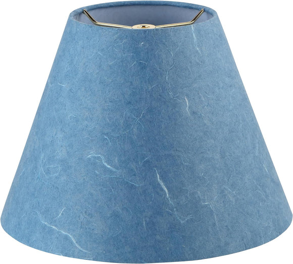 # 32641 Transitional Empire Shape Spider Construction Lamp Shade, Pigeon Blue, 6