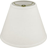 # 32637 Transitional Empire Shape Spider Construction Lamp Shade, White, 6" Top x 12" Bottom x 9" Slant Height