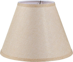 # 32998 Transitional Empire Shape Spider Construction Lamp Shade, Wheat, 6" Top x 12" Bottom x 9" Slant Height