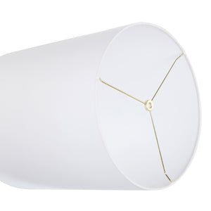 # 31281 Transitional Drum (Cylinder) Shaped Spider Construction Lamp Shade in White, 14" wide (14" x 14" x 16")