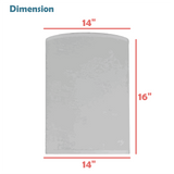 # 31281 Transitional Drum (Cylinder) Shaped Spider Construction Lamp Shade in White, 14" wide (14" x 14" x 16")