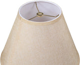 # 32998 Transitional Empire Shape Spider Construction Lamp Shade, Wheat, 6" Top x 12" Bottom x 9" Slant Height