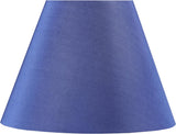 # 32137 Transitional Empire Shape Spider Construction Lamp Shade, Berry Blue, 6" Top x 12" Bottom x 9" Slant Height