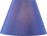 # 32137 Transitional Empire Shape Spider Construction Lamp Shade, Berry Blue, 6" Top x 12" Bottom x 9" Slant Height