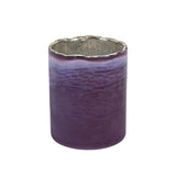 # 16002-1 Purple Glass Votive Candle Holder 3-1/2" Diameter x 4-3/4" Height, 1 Pack