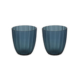 # 16012-2 Blue Glass Votive Candle Holder 3-3/4" Diameter x 4-1/4" Height, 2 Pack