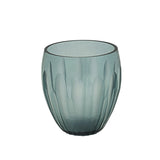 # 16018-1 Grey Blue Glass Votive Candle Holder 3-1/2" Diameter x 4" Height, 1 Pack
