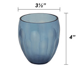 # 16019-1 Blue Glass Votive Candle Holder 3-1/2" Diameter x 4" Height, 1 Pack