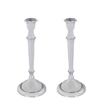 # 16301-11, Nickel Aluminum Solid Candle Holder, Table Decorative Candle Stand for Wedding, Dinning, Party, Home Decor, 4-3/4" Diameter x 11-3/4" Height