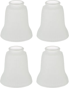 # 23162-4 Transitional Frosted Ceiling Fan Replacement Glass Shade.2-1/8"Fitter,4-1/2"Diameter x 5"Height.4 Pack