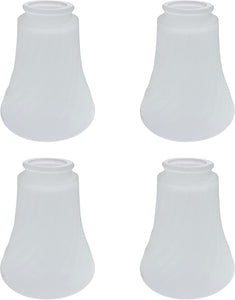 # 23126-4 Transitional Frosted Ceiling Fan Replacement Glass Shade.2-1/8"Fitter,4-5/8"Diameter x 4-5/8"Height.4 Pack