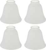 # 23136-4 Transitional Frosted Ceiling Fan Replacement Glass Shade.2-1/8"Fitter,4-3/4"Diameter x 5-3/8"Height.4 Pack