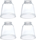 # 23127-4 Contemporary Clear Ceiling Fan Replacement Glass Shade.2-1/8"Fitter,4-5/8"Diameter x 4-1/2"Height.4 Pack