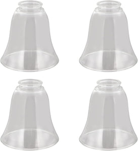 # 23163-4 Transitional Clear Ceiling Fan Replacement Glass Shade.2-1/4"Fitter,5-1/8"Diameter x 5-4/12"Height.4 Pack