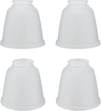 # 23168-4 Transitional Frosted Ceiling Fan Replacement Glass Shade.2-1/8"Fitter,4-5/8"Diameter x 4-5/8"Height.4 Pack