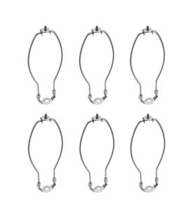 # 20002-26 8 1/2" Lamp Harp with Saddle in Satin Nickel Finish, 6 Pack