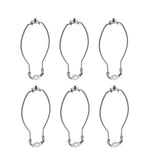 # 20003-26 9" Lamp Harp with Saddle in Satin Nickel Finish, 6 Pack