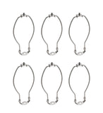 # 20005-26 7" Lamp Harp with Saddle in Satin Nickel Finish, 6 Pack
