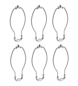 # 20007-26 10" Heavy Duty Lamp Harp with Saddle in Satin Nickel Finish, 6 Pack