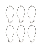 # 20009-26 9 1/2" Lamp Harp with Saddle in Satin Nickel Finish, 6 Pack