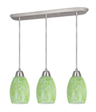 # 21038-11 , Three-Light Hanging Socket Mini Pendant Kit in Satin Nickel and 4 feet of SVT Cord