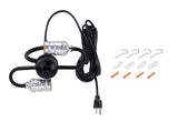# 21044-1, Two-Light Plug-In Swag Pendant Light Conversion Kit in Matte Black