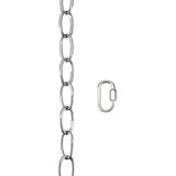 # 21108-71, Steel 6 Feet Heavy Duty Chain & Quick Link Connector for Hanging Up Maximum Weight 40 Pounds in Chrome