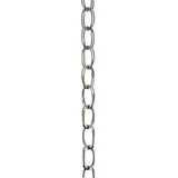 # 21110-21,Steel 10 Feet Heavy Duty Chain for Hanging Up Maximum Weight 40 Pounds-Lighting Fixture/Swag Light/Plant in Stin Nickel.11 Gauge.