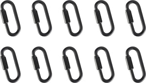 # 21112-91, 10 Pack Heavy Duty Chain Connecting Link. Size:1-3/4"L x 3/4"W., Matte Black Finish, 9 Gauge