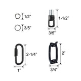 # 21119-91, Steel 1 Feet Heavy Duty Chain & Quick Link Connector for Hanging Up Maximum Weight 120 Pounds in Matte Black