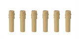 # 21310-06, Six Pack Set 4" Tan Drip Candle Socket Covers