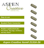# 21316-X Beaded Chain Connectors, 6 Pack