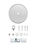 # 21505-3X, Chrome Contemporary Chandelier Fixture Canopy Kit, 5-1/8" Diameter with Loop, 7/16" Center Hole