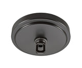 # 21507-1X, Oil Rubbed Bronze Transitional Chandelier Fixture Canopy Kit, 5-1/8" Diameter with Collar Loop, 1" Center Hole