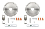 # 21507-2X, Brushed Nickel Transitional Chandelier Fixture Canopy Kit, 5-1/8" Diameter with Collar Loop, 1" Center Hole