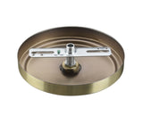 # 21507-4X, Antique Brass Transitional Chandelier Fixture Canopy Kit, 5-1/8" Diameter with Collar Loop, 1" Center Hole