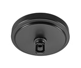 # 21507-5X, Matte Black Transitional Chandelier Fixture Canopy Kit, 5-1/8" Diameter with Collar Loop, 1" Center Hole