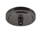 # 21508-1X, Oil Rubbed Bronze Transitional Chandelier Fixture Canopy Kit, 5-1/2" Diameter with Collar Loop, 1" Center Hole