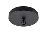 # 21510-1X Contemporary Chandelier Fixture Canopy Kit, 4-3/4" Diameter with Hook, 7/16" Center Hole, Matte Black, 1 Sets/Pack