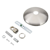 # 21511-2X Contemporary Chandelier Fixture Canopy Kit, 5" Diameter with Collar Loop, 1" Center Hole, Brushed Nickel, 1 Sets/Pack