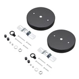 # 21517-1X Contemporary Fixture Canopy Kit, 4-3/4" Diameter with Loop, 7/16" Center Hole, Matte Black, 1 Sets/Pack